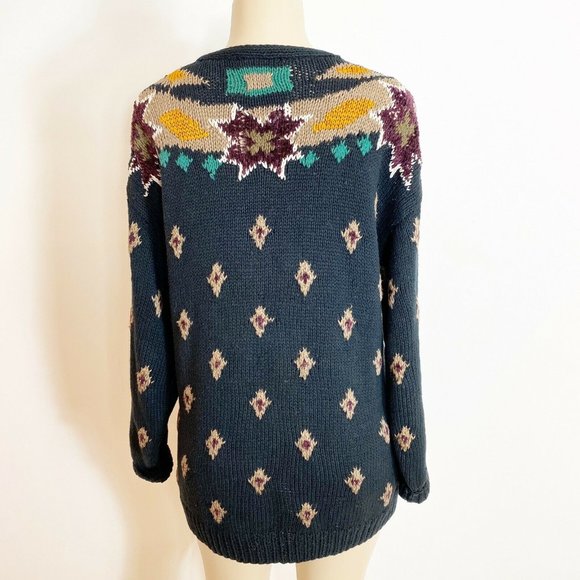 Vintage Sweater Compagnie Intl Express sz large - Picture 3 of 8